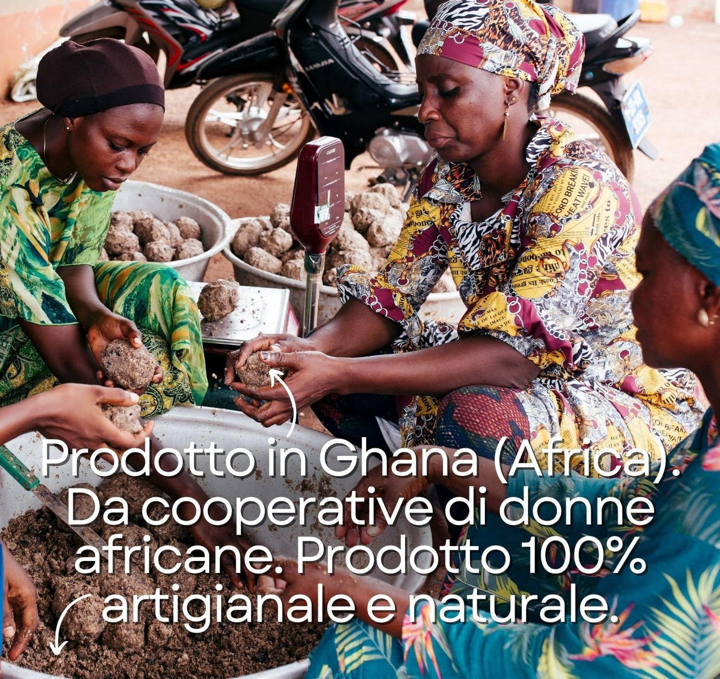 - Sapone Nero Africano - 100% Naturale E Fatto a Mano - per Tutti I Tipi Di Pelle Idrata, Deterge, Ringiovanisce E Combatte Le Imperfezioni E L'Acne - 100G