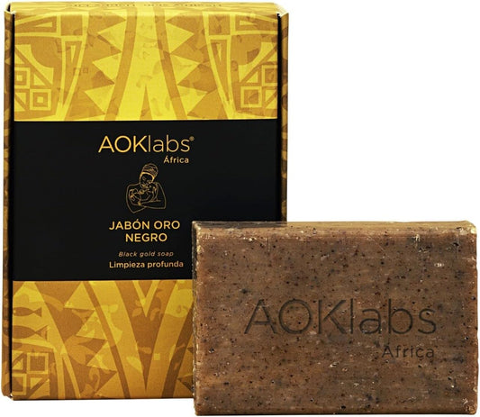 - Sapone Nero Africano - 100% Naturale E Fatto a Mano - per Tutti I Tipi Di Pelle Idrata, Deterge, Ringiovanisce E Combatte Le Imperfezioni E L'Acne - 100G